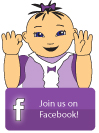 baby sign language picture of a little girl in purple signing join us on Twitter!