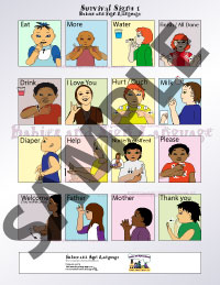 Simple Baby Sign Language Chart