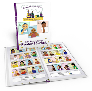 10 pack baby sign language posters