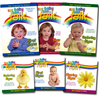 Screenshot photo of three bundle set of My Baby Can Talk Sign Language Products for Infants and Toddlers