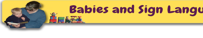 Babies and Sign language logo left