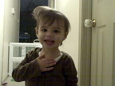 Baby and todder sign language for the sign 