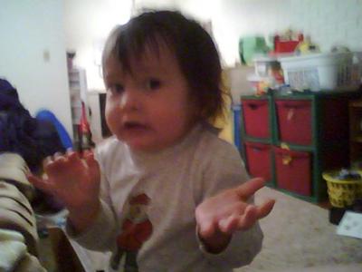 12 month old Zyon signing 