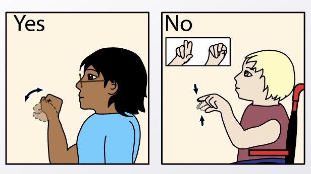 yes and no in baby sign language